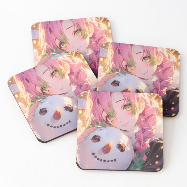 Item preview, Demon Mitsuri Kanroji Christmas Snow Man Sweet Winter Anime Girl Holiday Fantasy designed and sold by CarlosBender.