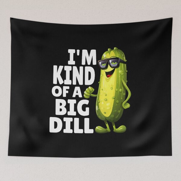 Item preview, I'M Kind Of A Big Dill Funny Dill Pickle With Glasses Veggie designed and sold by SarahLeanne1.