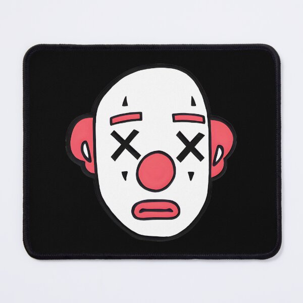 Item preview, Sad Clown Face - Red And White Mask By Merch, Limited Edition, Perfect Gift For You And Friends designed and sold by Michelle Mcbride.