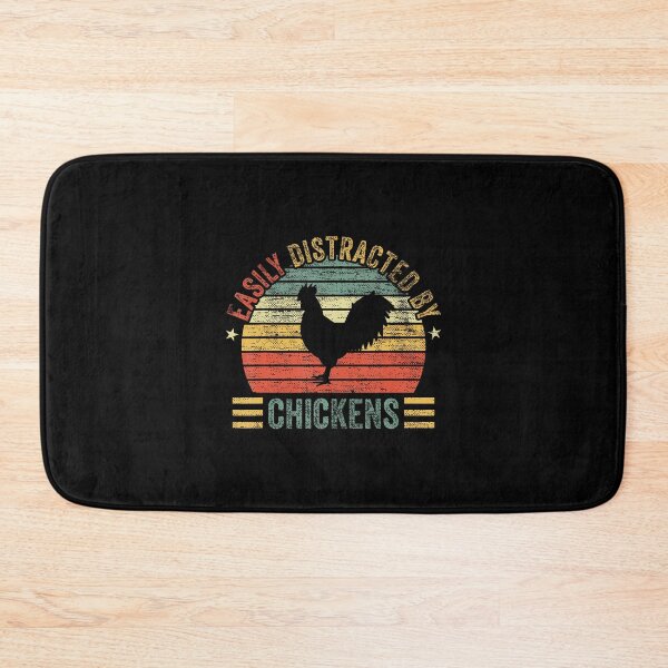 Item preview, Easily Distracted By Chickens Funny Retro Animal Farm Lover designed and sold by AndreaBonnie.