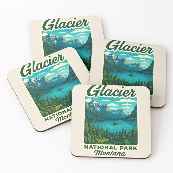 Item preview, Glacier National Park Sticker designed and sold by Gideon Emmerich.