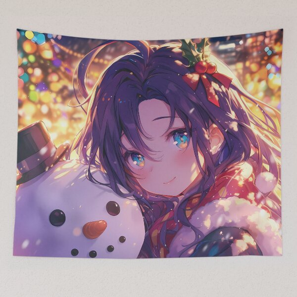 Item preview, Izuna Hatsuse Christmas No Game No Life Anime Girl Snow Man Winter Festive Charm designed and sold by CarlosBender.