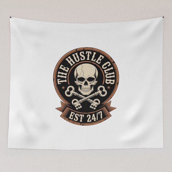 Item preview, The Hustle Club Vintage Badge designed and sold by ACRShop.