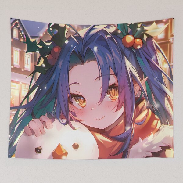 Item preview, Schwi Dola Christmas No Game No Life Anime Girl Snow Man Winter Holiday Soft Lights designed and sold by CarlosBender.