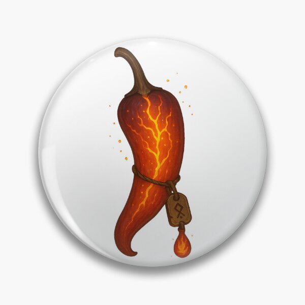 Item preview, Inferno Pepper – Magical Fire Ingredient Sticker designed and sold by AlcheArtsStudio.