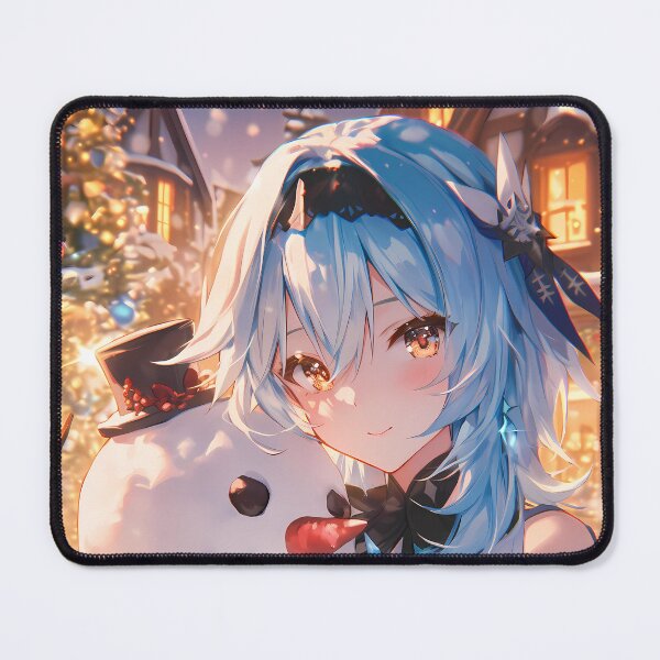 Item preview, Eula Genshin Impact Christmas Snow Man Winter Fantasy Festive Warm Atmosphere designed and sold by CarlosBender.