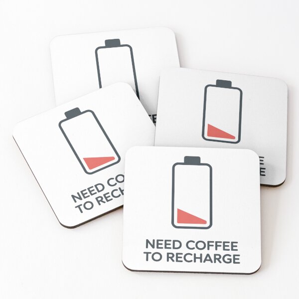 Item preview, Low Battery Needs Coffee designed and sold by ACRShop.
