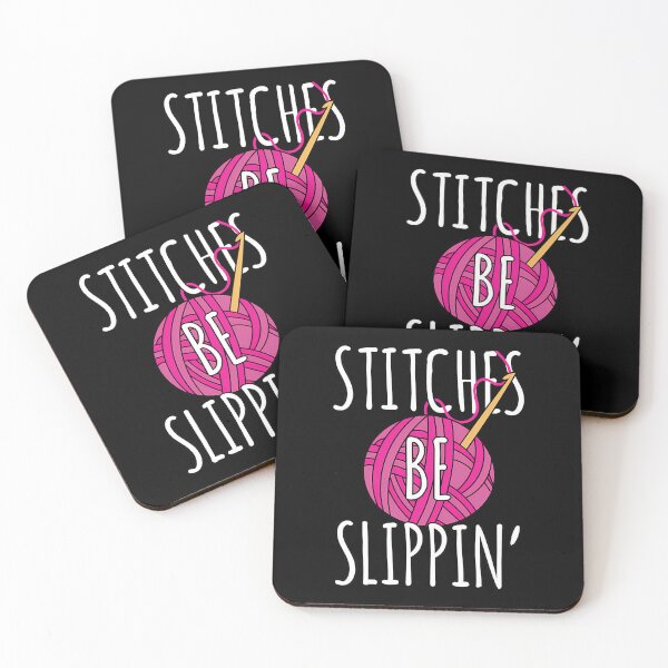 Item preview, Funny Crochet Stitches Be Slippin' Crochet Pun designed and sold by EileenDeana.