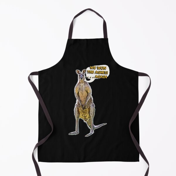 Item preview, Aussie Kangaroo Cartoon with Speech Bubble Saying We Won the Ashes Again designed and sold by Michael van der Hoorn.