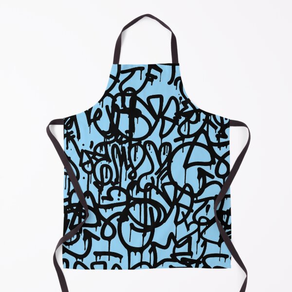 Item preview, Squiggle Graffiti on Blue designed and sold by ViaARTfactory.