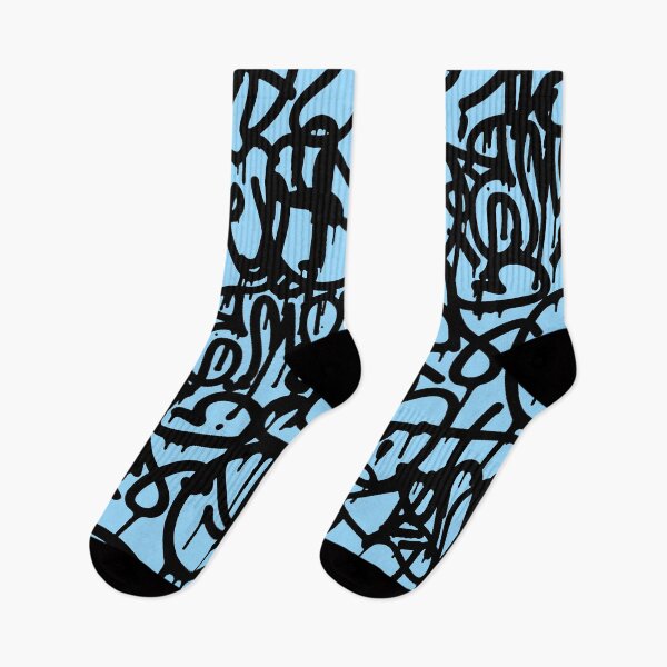 Item preview, Squiggle Graffiti on Blue designed and sold by ViaARTfactory.