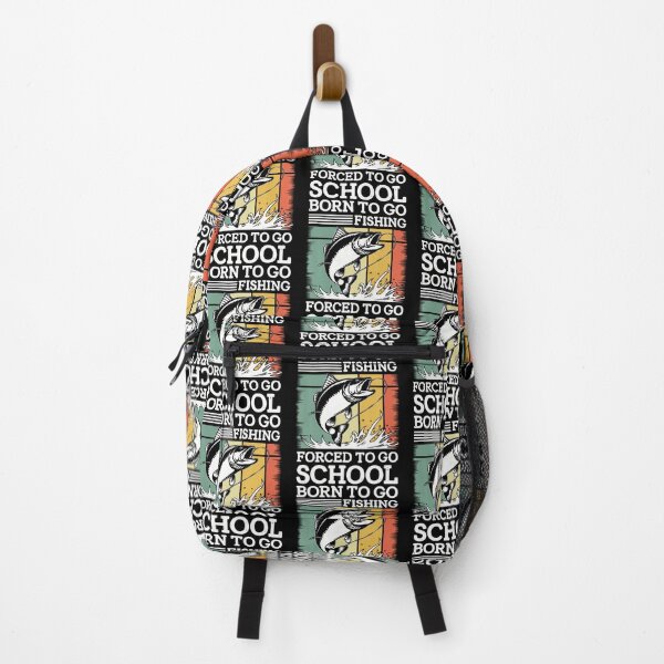 Item preview, Born To Go Fishing Forced To Go To School Men n Boy designed and sold by MavisJoseph.