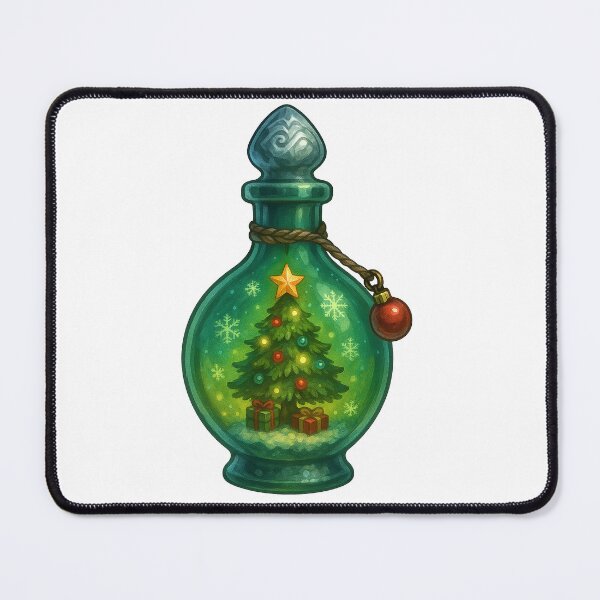 Item preview, Evergreen Essence – Christmas Tree Potion Bottle designed and sold by AlcheArtsStudio.