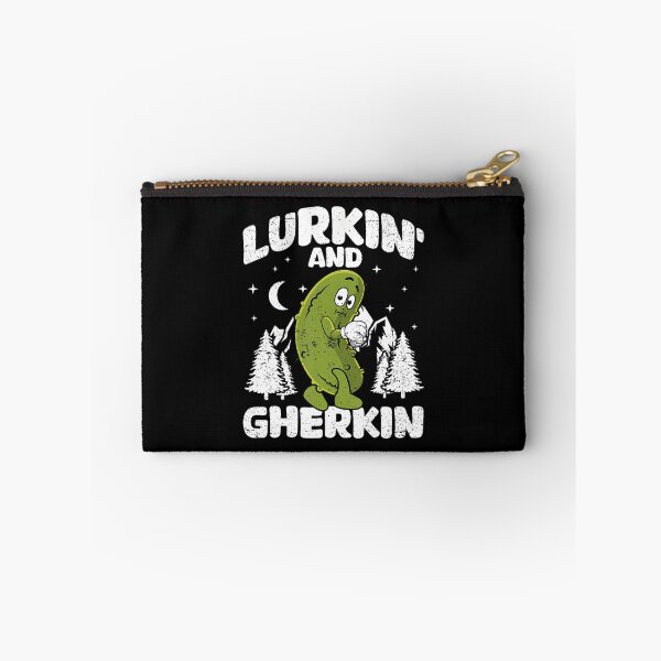 Artikelvorschau, Lurkin' And Gherkin Funny Cucumber Dill Pickle Lurk entworfen und verkauft von KellyJudith.