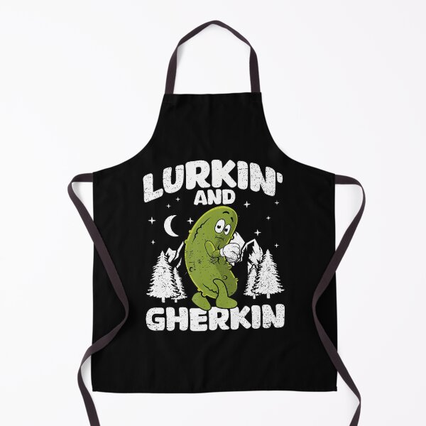 Item preview, Lurkin' And Gherkin Funny Cucumber Dill Pickle Lurk designed and sold by KellyJudith.