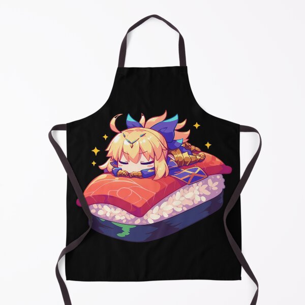Artikelvorschau, Stay Night Gilgamesh Sushi Nap Golden Chibi Fate Grand Order Game entworfen und verkauft von CarlosBender.