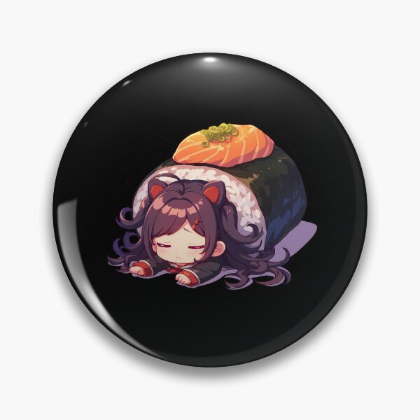 Item preview, Toko Fukawa Sushi Nap Kawaii Chibi Danganronpa Anime designed and sold by CarlosBender.