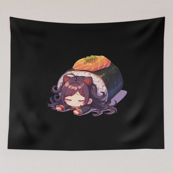Item preview, Toko Fukawa Sushi Nap Kawaii Chibi Danganronpa Anime designed and sold by CarlosBender.