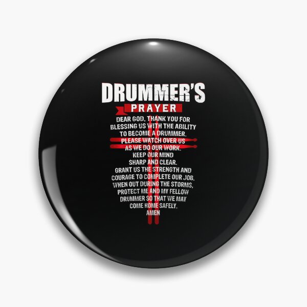 Item preview, Drummers Prayer Vintage Cross Drumsticks Christian Drummer designed and sold by BrandyMartha.