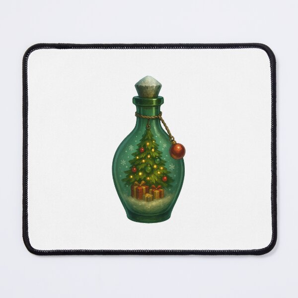 Item preview, Evergreen Elixir – Christmas Tree Potion Art designed and sold by AlcheArtsStudio.