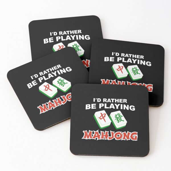 Item preview, I'D Rather Be Playing Mahjong Japanese Chinese Game Player designed and sold by KellyJudith.