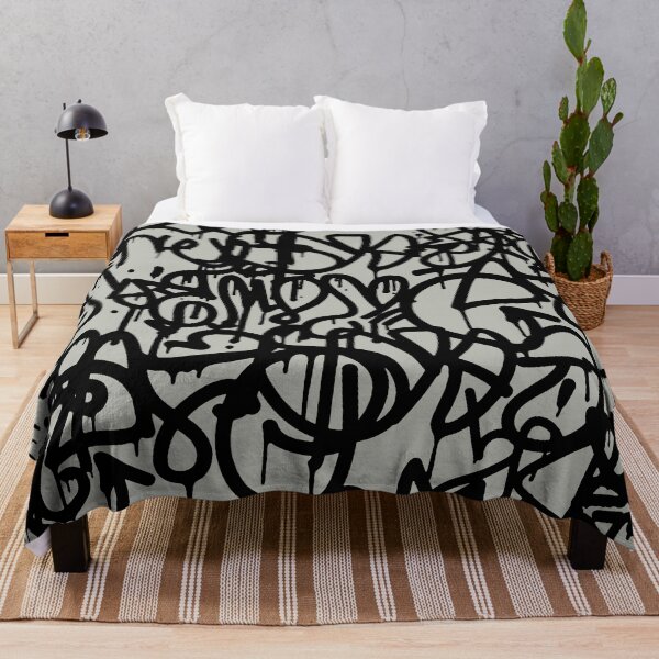 Item preview, Squiggle Graffiti on Gray designed and sold by ViaARTfactory.