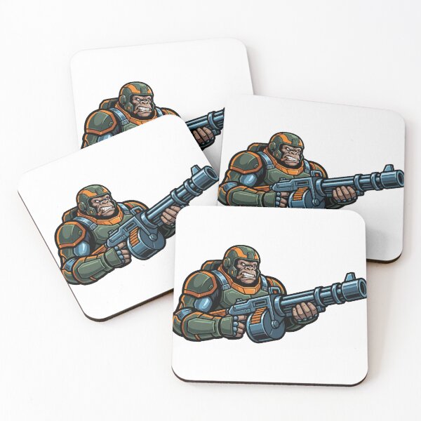 Item preview, Tactical Gorilla Juggernaut Heavy Armor Machine Gun Gift designed and sold by LoliDesignShop.