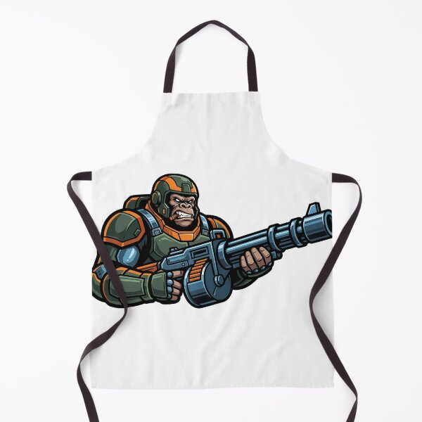 Item preview, Tactical Gorilla Juggernaut Heavy Armor Machine Gun Gift designed and sold by LoliDesignShop.
