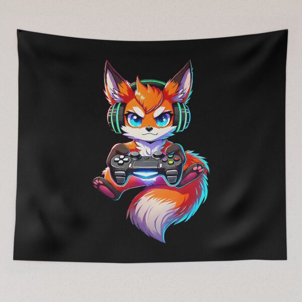 Item preview, Funny Gamer Fox Video Games designed and sold by PatsyMargie.