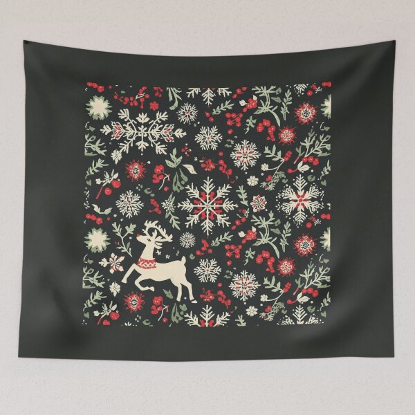 Item preview, Christmas Nordic pattern black white red  designed and sold by Chippychips1.
