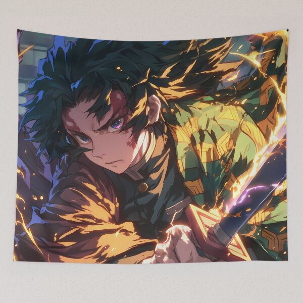 Item preview, Giyu Tomioka Demon Slayer Anime Serene Water Hashira designed and sold by CarlosBender.