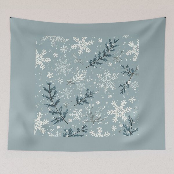 Item preview, Snowflakes and branches Christmas Pattern  designed and sold by Chippychips1.
