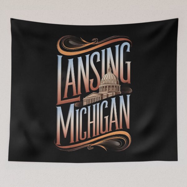 Item preview, Lansing, Michigan, Lansing Michigan designed and sold by MoMidoStore.