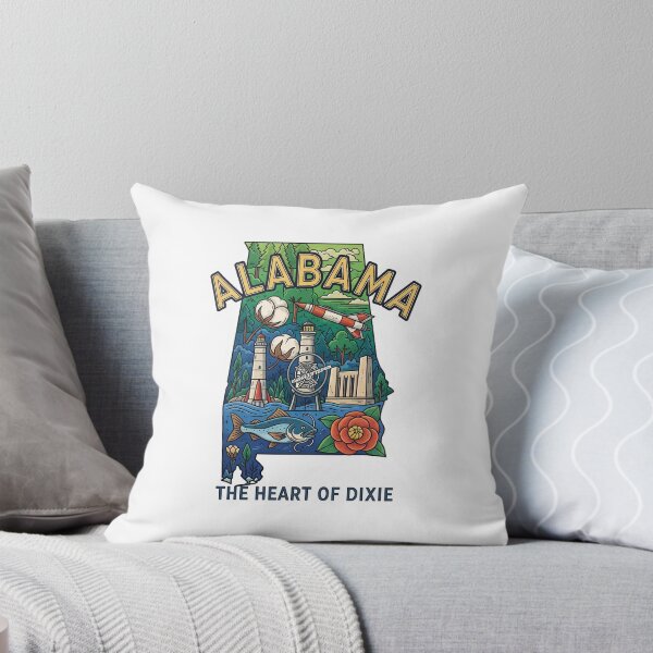 Item preview, Alabama The Heart Of Dixie designed and sold by GamerGearTees.