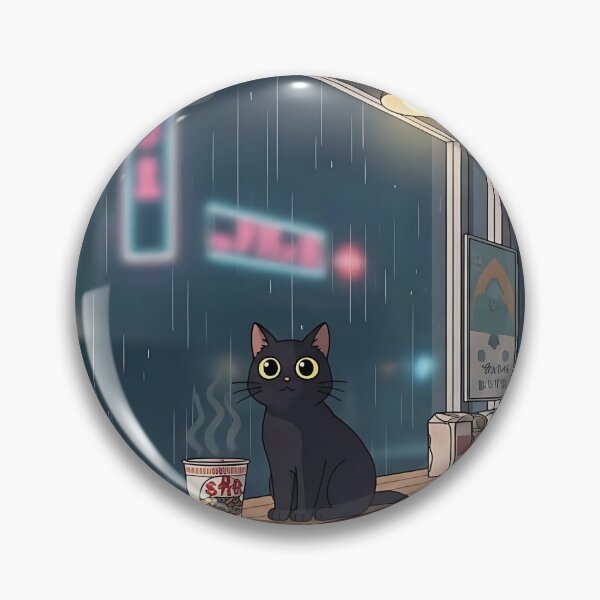 Artikelvorschau, Lo-Fi-Anime-Illustration: Gemütliche Nachtkatze im Laden entworfen und verkauft von saiful020.