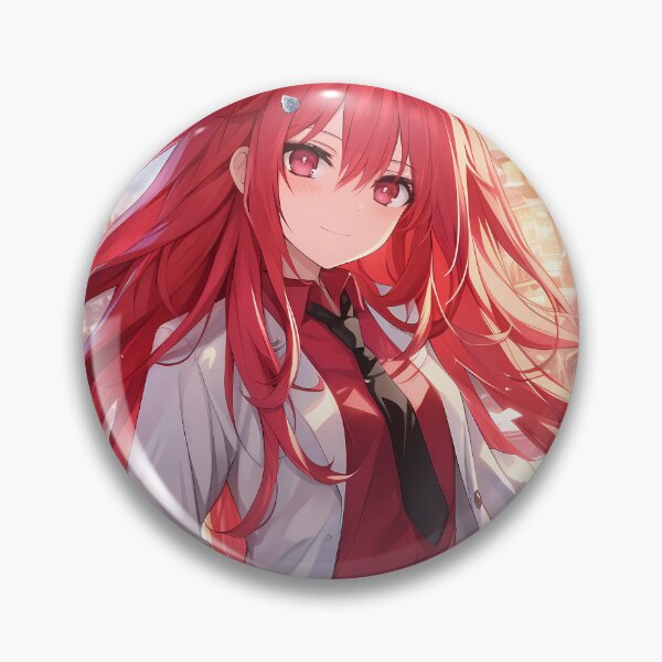 Item preview, Kotori Itsuka Date A Live Anime Girl Waifu Demon City Sunset Red Charm designed and sold by CarlosBender.