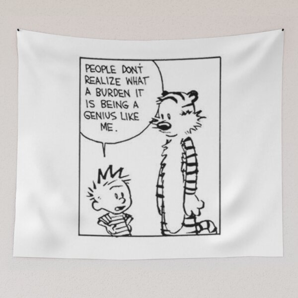 Item preview, Calvin And Hobbes Funny Comic  designed and sold by Denisse Ellis.