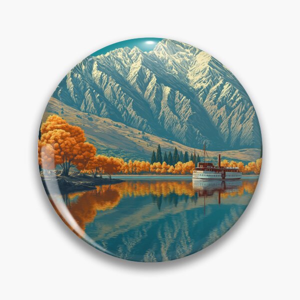 Item preview, Lake Wakatipu Print | New Zealand Wall Art | Remarkables Mountain Poster | Queenstown Landscape Printable | Autumn Lake Decor Download designed and sold by CheersTOGETHER.