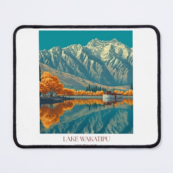 Item preview, Lake Wakatipu Print | New Zealand Wall Art | Remarkables Mountain Poster | Queenstown Landscape Printable | Autumn Lake Decor Download designed and sold by CheersTOGETHER.