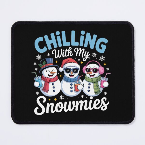 Item preview, Funny Snowmies Trio Christmas Winter Graphic designed and sold by ThreadAlchemys.