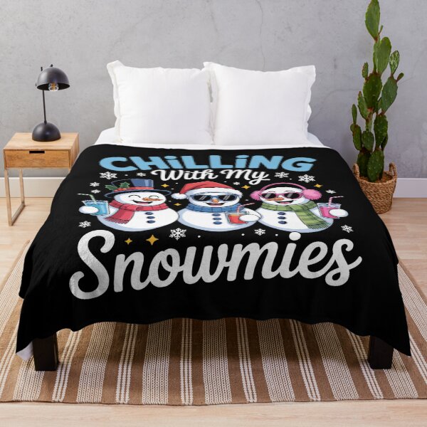 Item preview, Funny Snowmies Trio Christmas Winter Graphic designed and sold by ThreadAlchemys.
