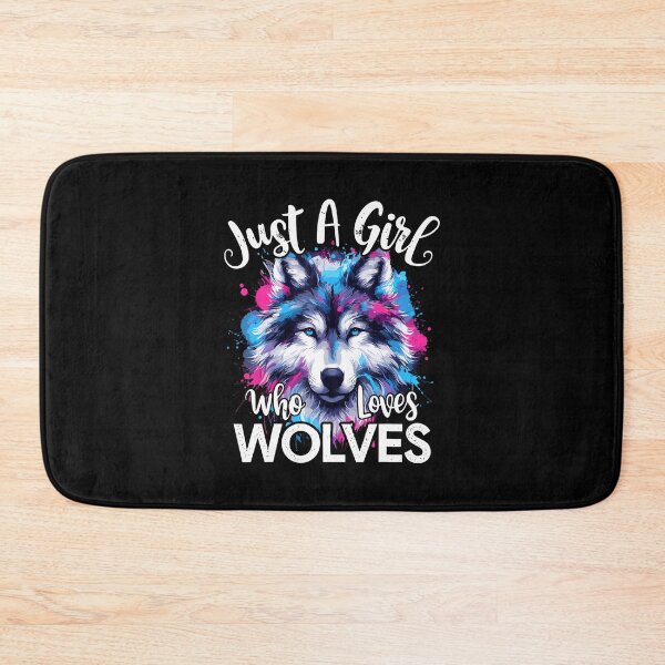Item preview, Wolf Face Just A Girl Who Loves Wolves designed and sold by AlbertaDana.