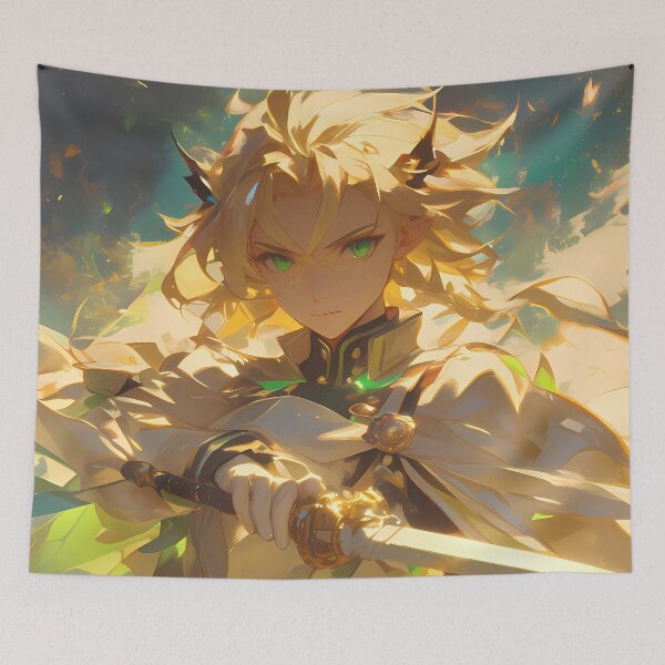 Item preview, Radiant Mikaela Hyakuya Angelic Anime Warrior Light From Seraph Of The End designed and sold by CarlosBender.