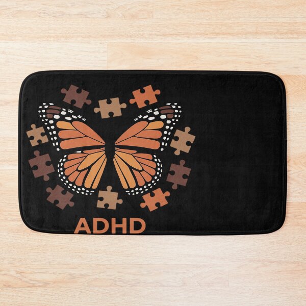 Item preview, ADHD Awareness Month ADHD Orange butterfly Neurodiversity designed and sold by Eskomeranola.