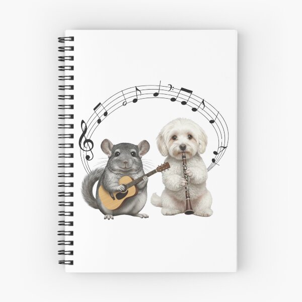 Item preview, The Musical Chinchilla guitarist and Maltipoo clarinetist duo designed and sold by vwagenet.