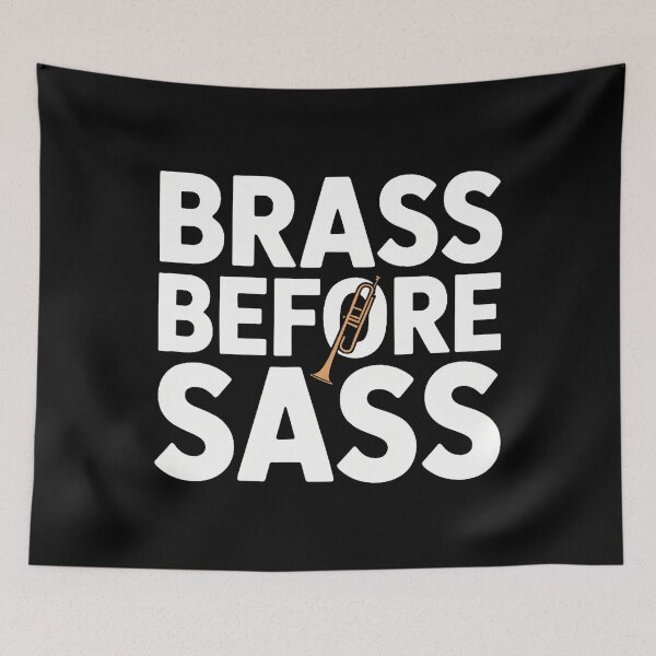 Item preview, Brass Before Sass Music Band Instrument Players designed and sold by AlbertaDana.