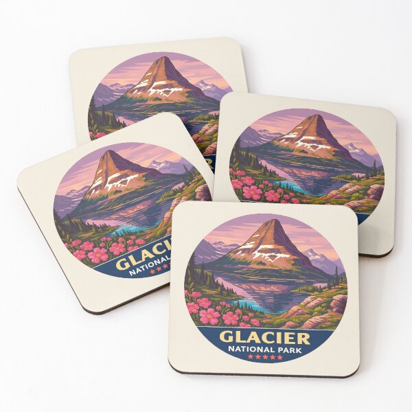 Item preview, Glacier National Park Sticker designed and sold by Gideon Emmerich.