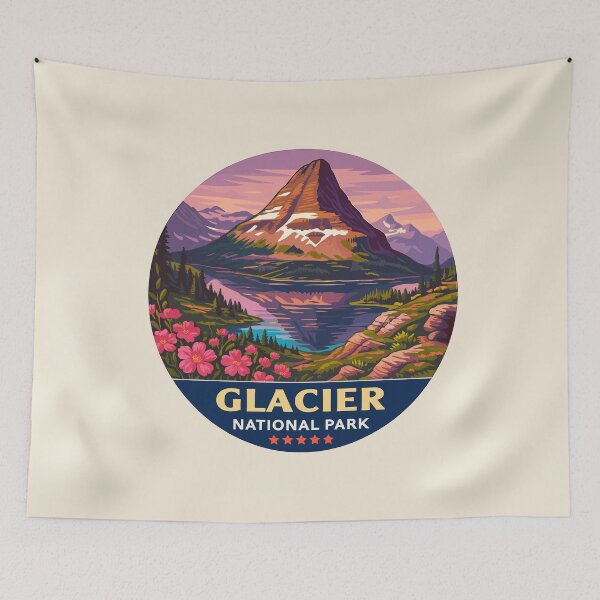 Item preview, Glacier National Park Sticker designed and sold by Gideon Emmerich.