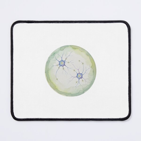 Item preview, Neuron Watercolor | Brain Cell Art (green) designed and sold by NeuroNotes.