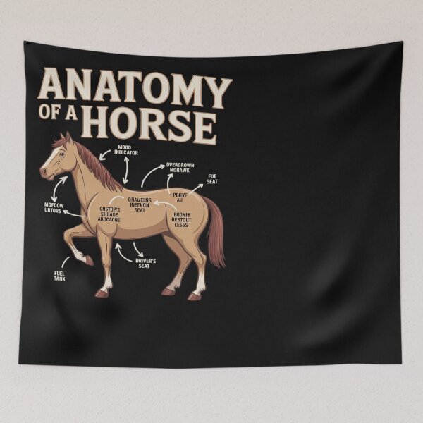 Item preview, Anatomy of A Horse Funny Equestrian Neigh Horse Lovers designed and sold by Eskomeranola.